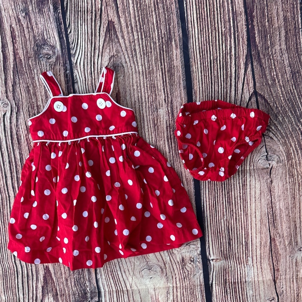 Carter's Red Polka Dot Dress - Picture 4 of 4